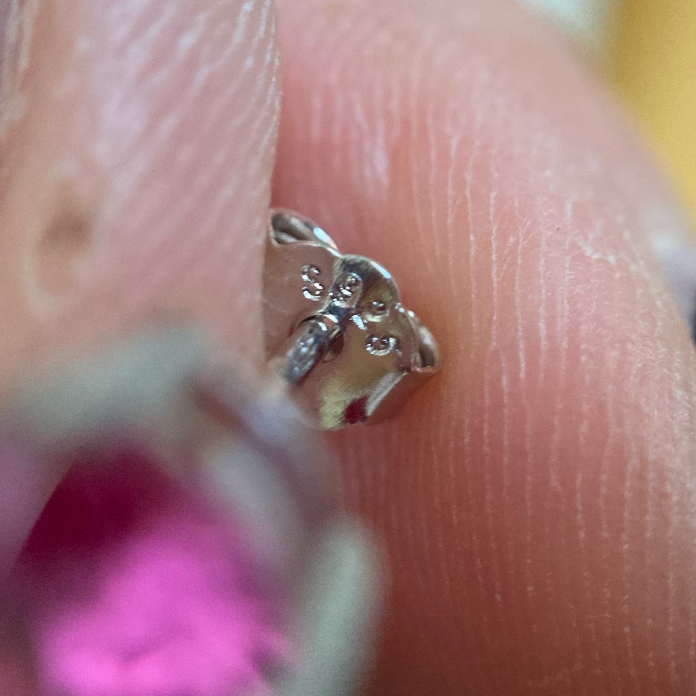 Sterling silver 925 stud earrings - Picture 2 of 8